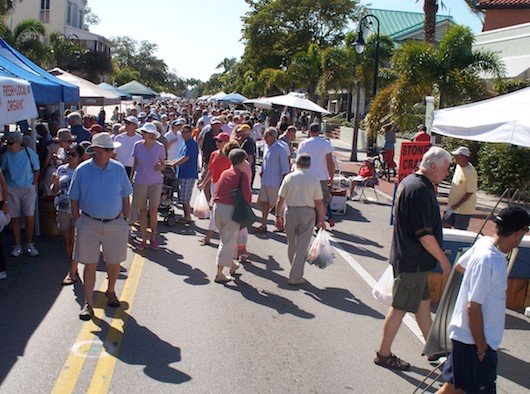 Farmers Market on Third Street in Naples Florida