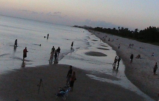 Low Tide at the Beach in Naples Florida