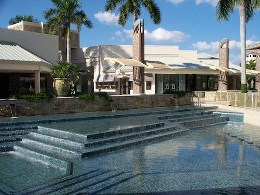 Waterfalls at Waterside Shops in Naples FLorida